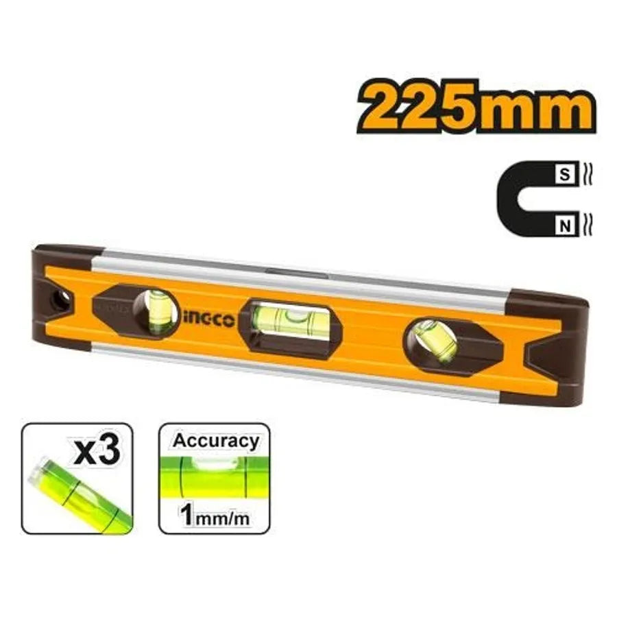 Spirit Level 22.5cm Aluminum - INGCO